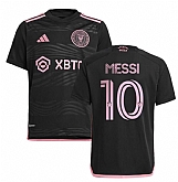 Men's Inter Miami CF #10 Lionel Messi Black Soccer Jersey,baseball caps,new era cap wholesale,wholesale hats